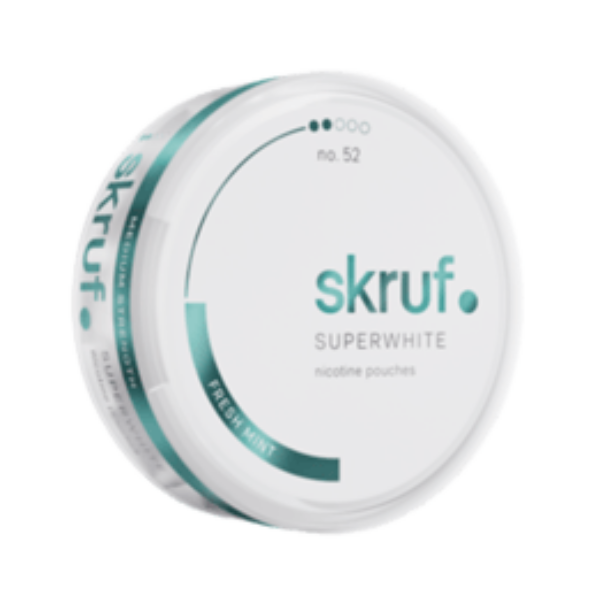 Skruf Superwhite no. 52 Fresh Mint Medium Strength