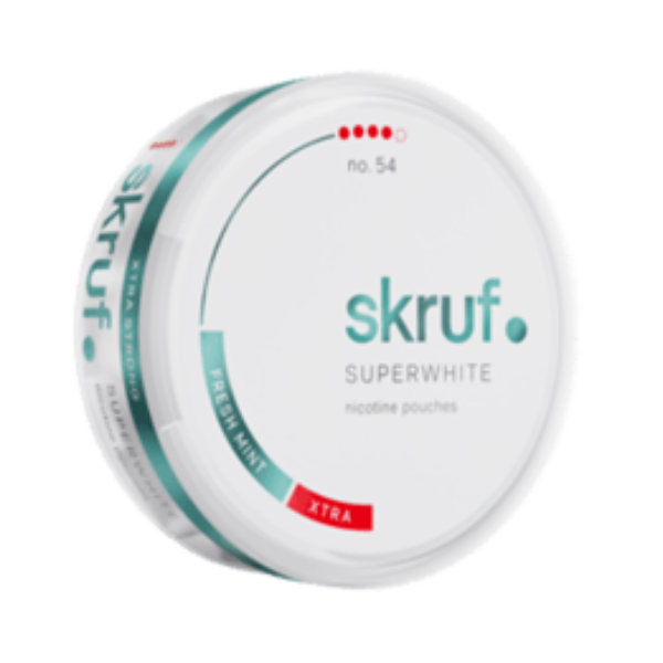 Skruf Superwhite no. 54 Fresh Mint Xtra Strong