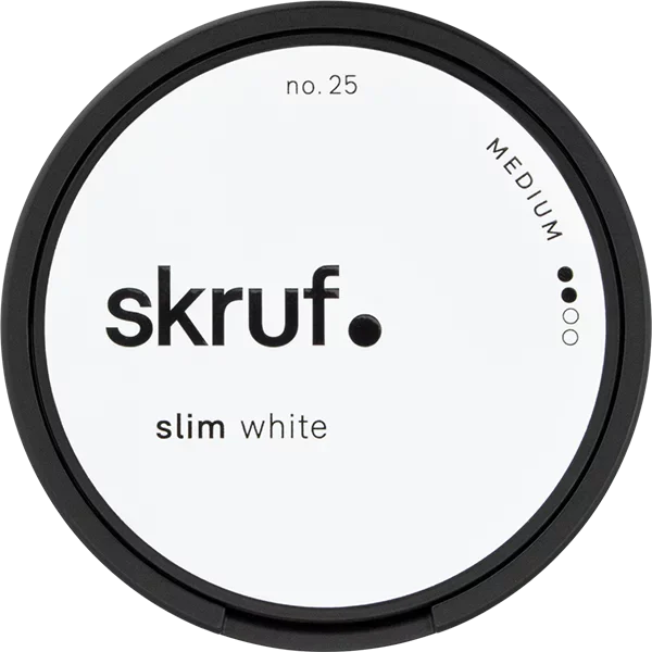 Skruf no. 25 Slim White Medium